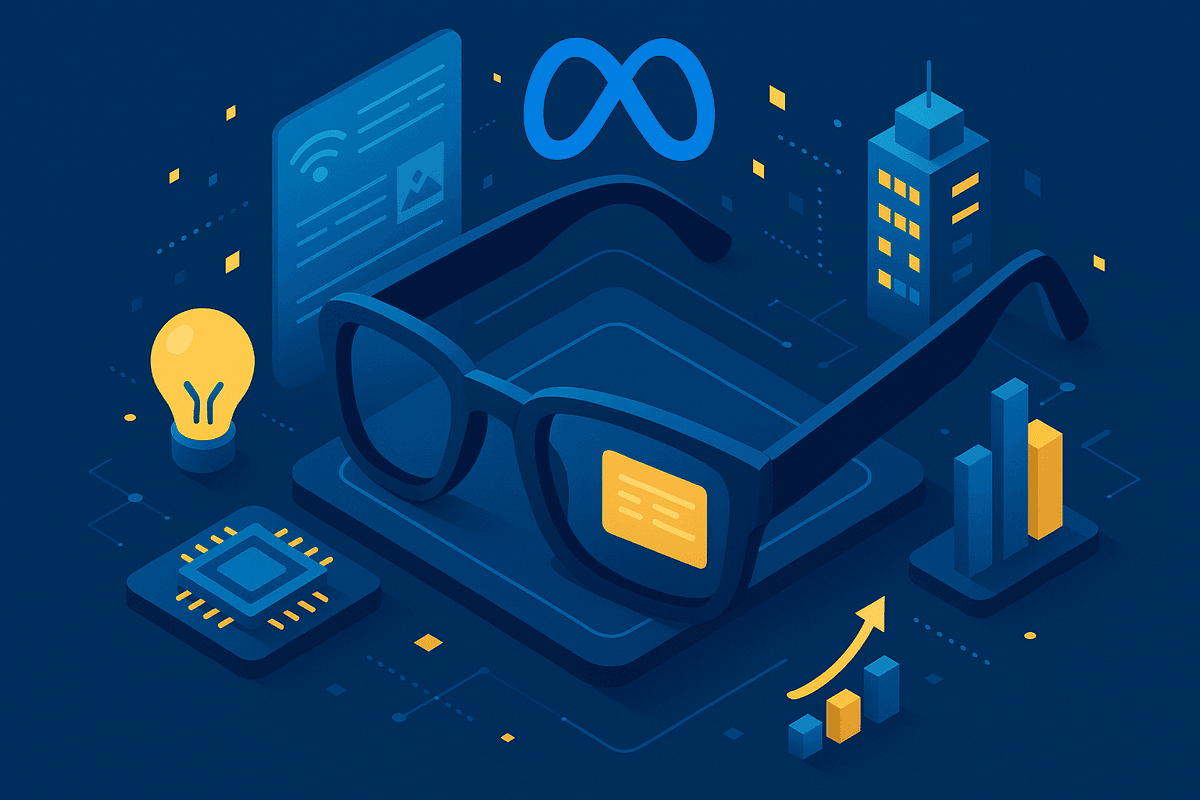 Meta dévoile des lunettes connectées avec affichage : ce que la nouvelle vague de wearables signifie pour la transformation digitale